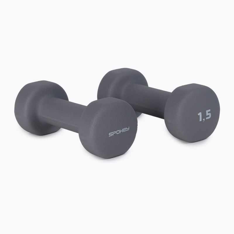 Гантелі Spokey Shape IV 2x1,5 кг сірі 921562