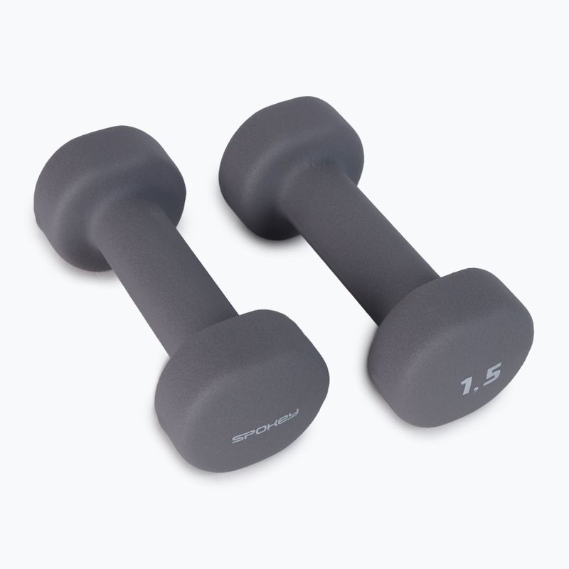 Гантелі Spokey Shape IV 2x1,5 кг сірі 921562 2