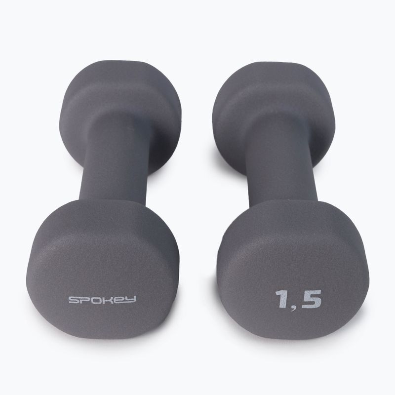 Гантелі Spokey Shape IV 2x1,5 кг сірі 921562 3