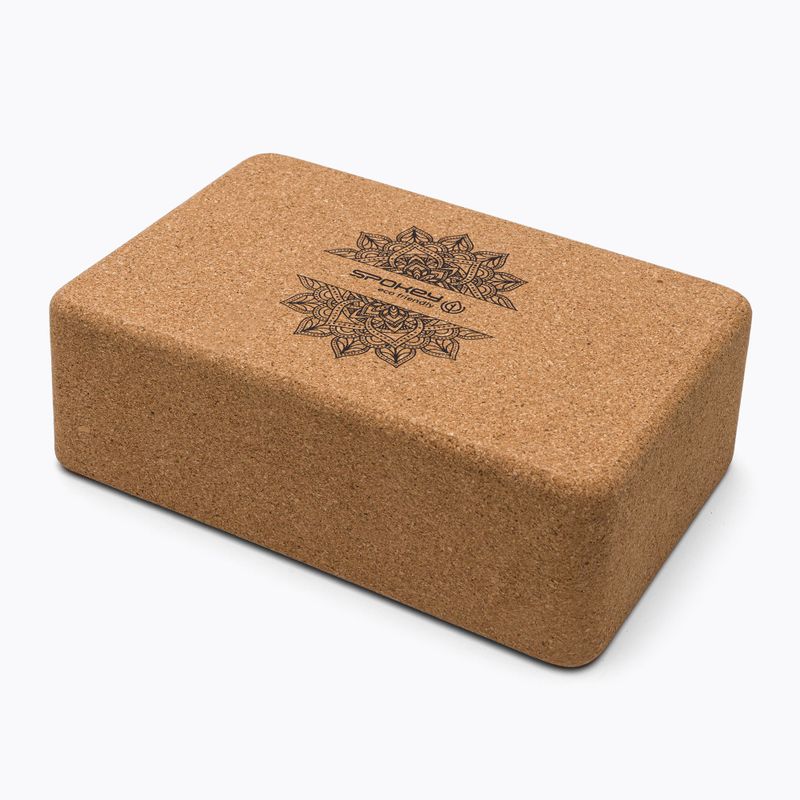 Блок для йоги корковий Spokey Nidra коричневий 926634
