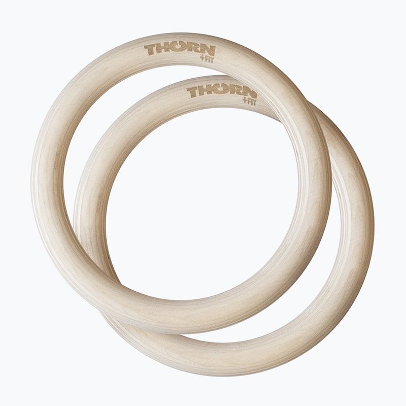 Кільця дерев'яні гімнастичні з ременями THORN FIT 504533 2