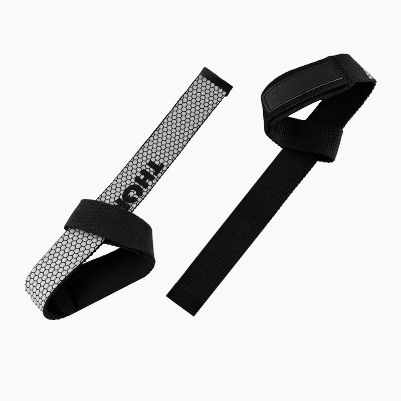 Ремені для важкої атлетики THORN FIT Lifting Straps Anti-Slip grey 2