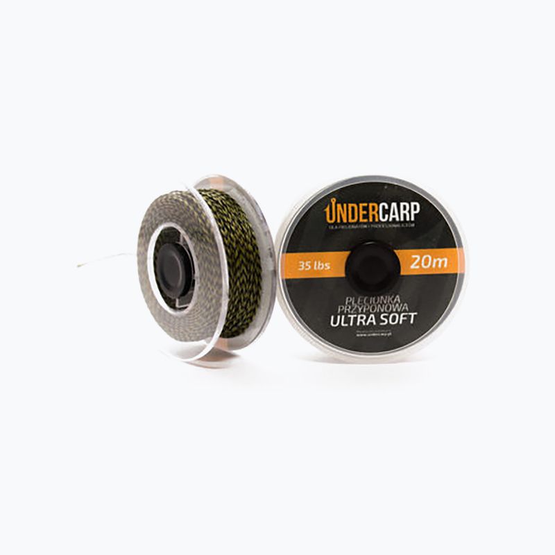 Плетена волосінь поплавкова коропова UnderCarp Ultra Soft зелена UC83
