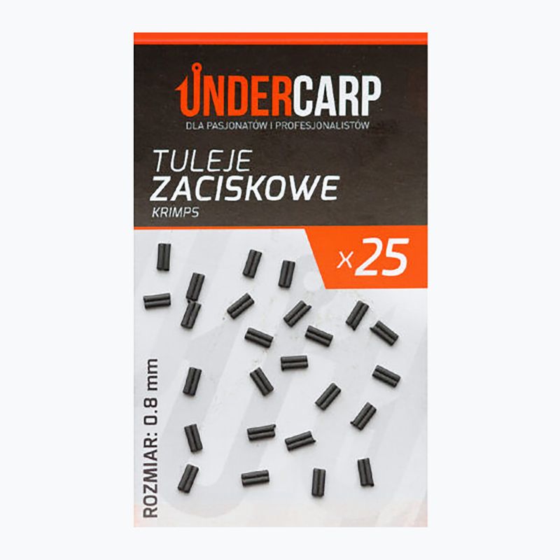 Втулки коропові UnderCarp Krimps затискні чорні UC429