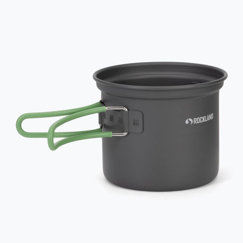 Набір кастрюль Rockland Travel Pro grey/green 3