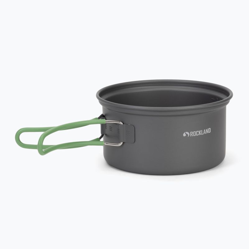 Набір посуду туристичного Rockland Travel Duo Anodized grey/green 3