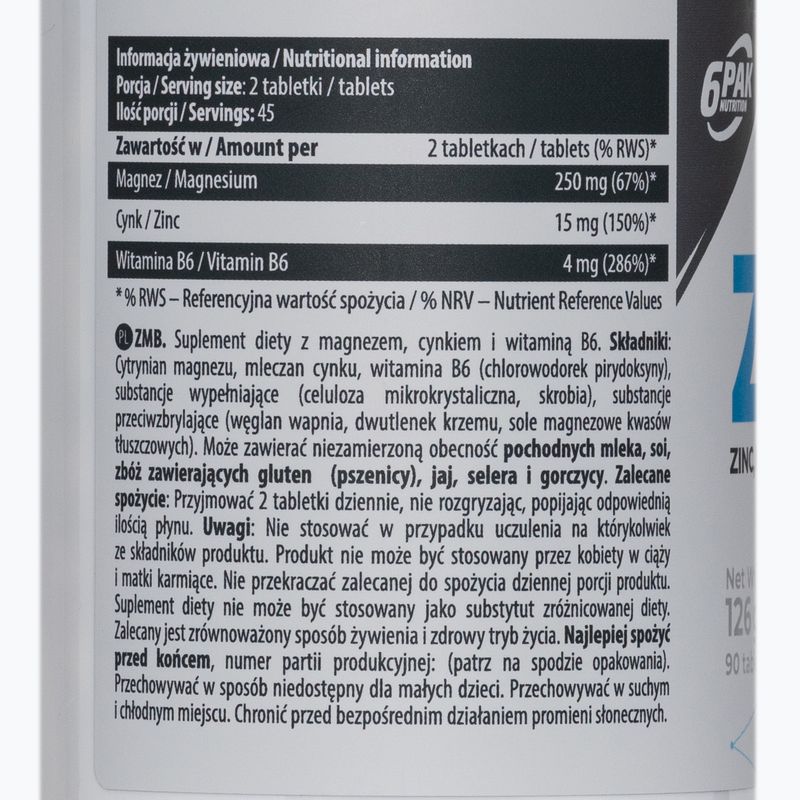 EL ZMB 6PACK В6+магній+цинк 90 таблеток PAK/095 2