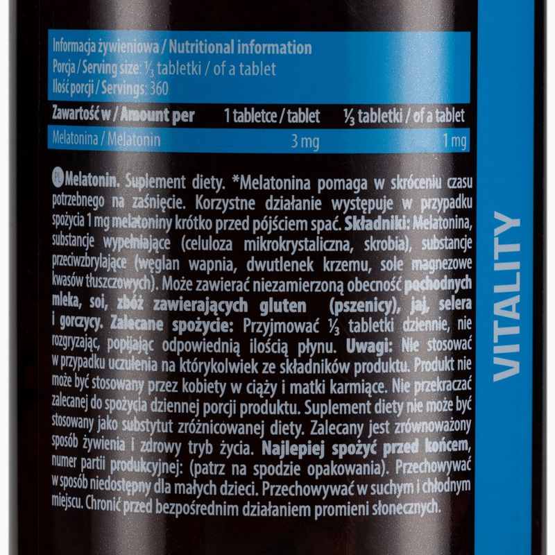 Melatonin Essence 3мг мелатонін 120 таблеток ESS/046 2