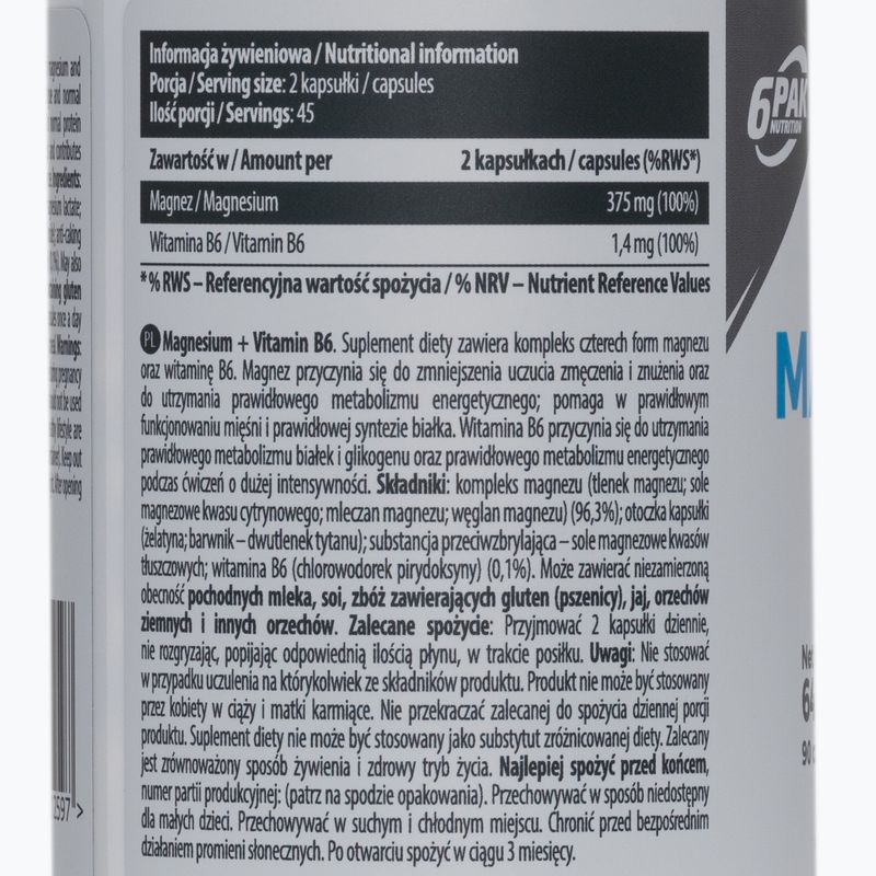 EL Magnesium B6 6PACK магній+B6 90 капсул PAK/208 2