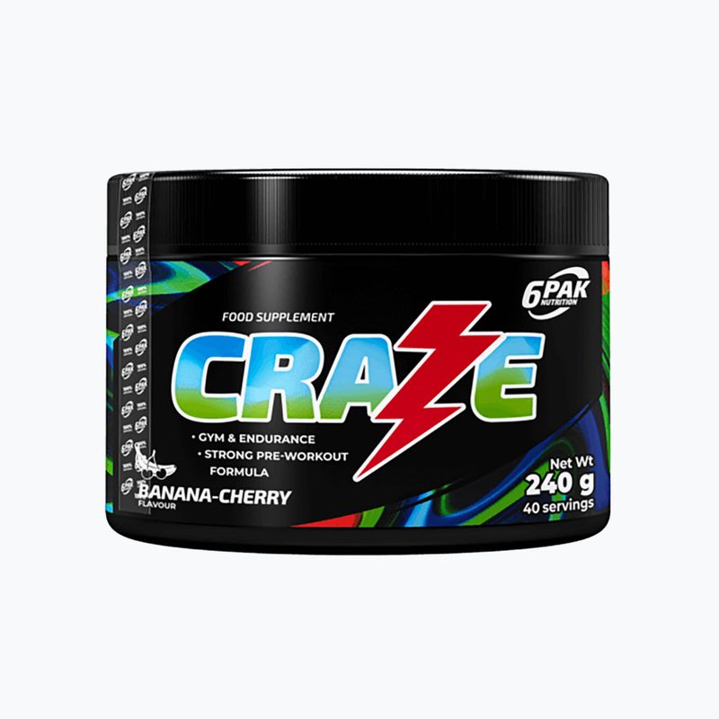 Передтренувальний комплекс 6PACK Craze 240 g Banana Cherry