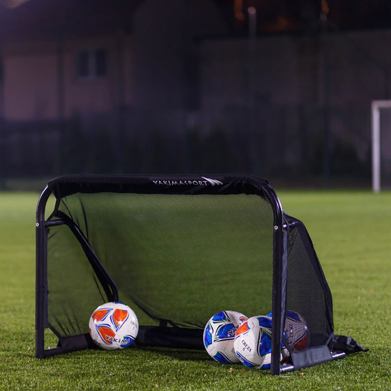 Ворота футбольні Yakimasport GIZA 120 x 80 cm чорні 100281 4