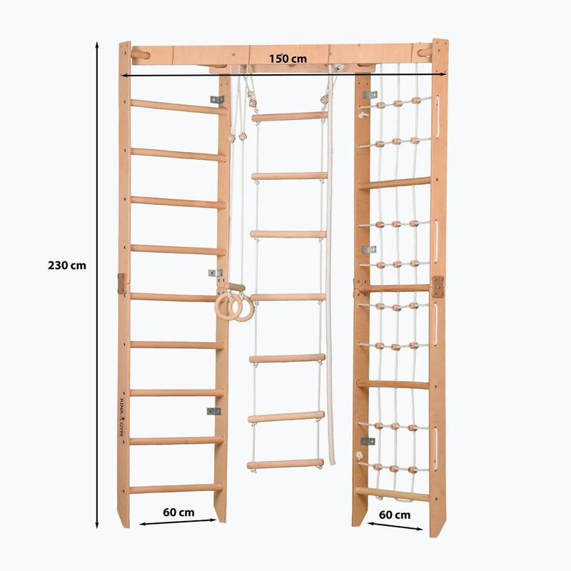 Гімнастична драбина RINAGYM SPR Corner natural 2