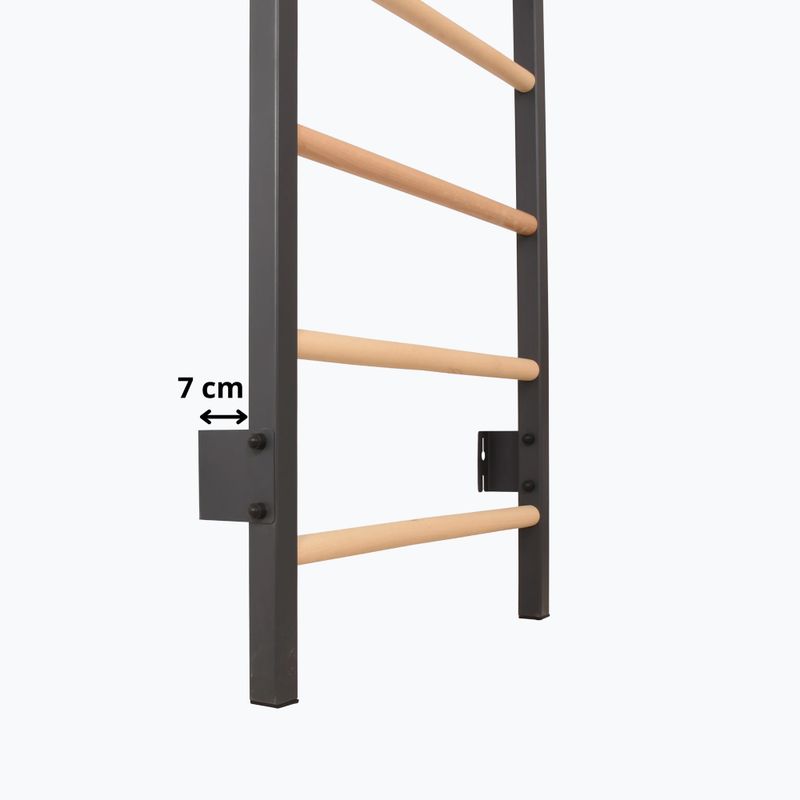 Драбинка гімнастична RINAGYM Steel Kom 2 graphit/white 15