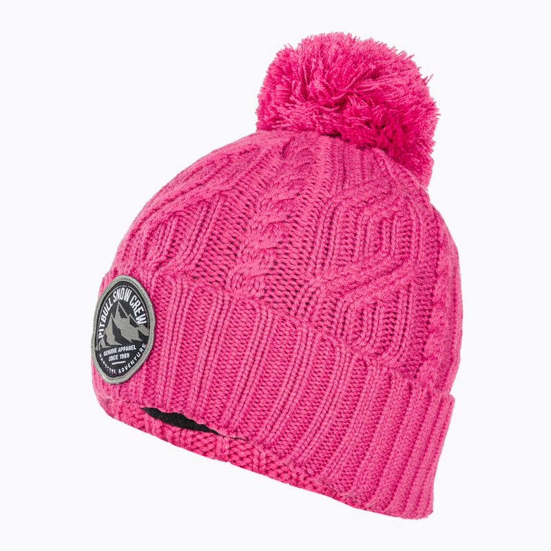 Шапка зимова Pitbull West Coast Beanie Snow Crew pink 3