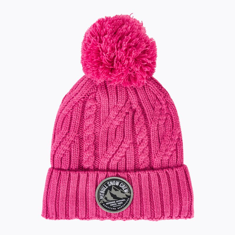 Шапка зимова Pitbull West Coast Beanie Snow Crew pink 6