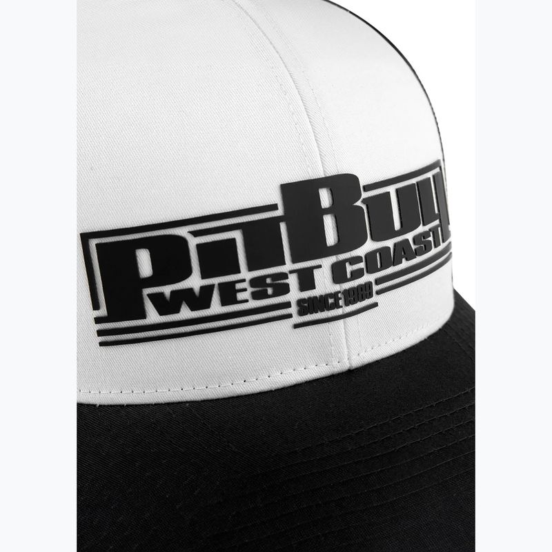 Шапка боксерська зимова Pitbull Classic Boxing біла/чорна 4