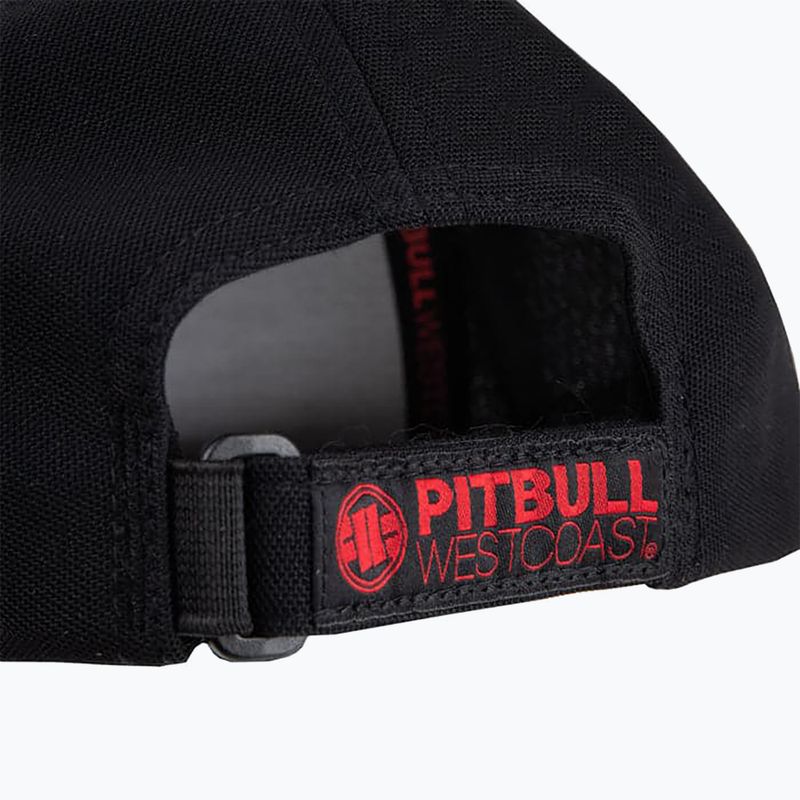 Чоловіча бейсболка Pitbull West Coast Snapback Seascape чорно-червона з принтом 3