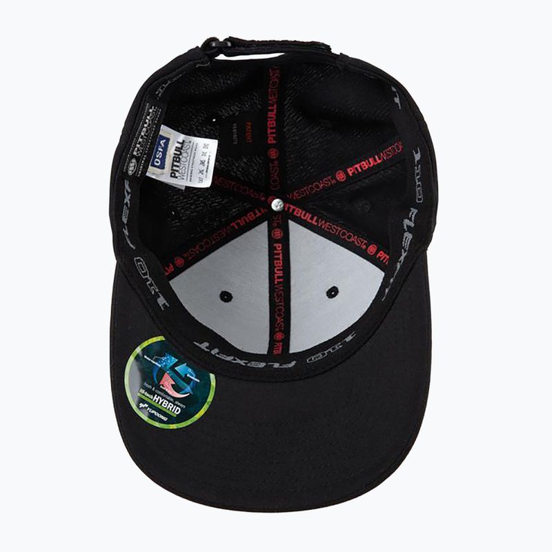 Чоловіча бейсболка Pitbull West Coast Snapback Seascape чорно-червона з принтом 4
