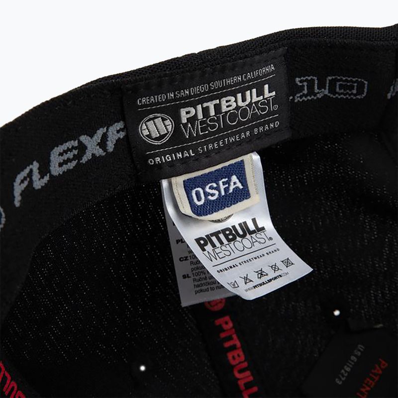 Чоловіча бейсболка Pitbull West Coast Snapback Seascape чорно-червона з принтом 5