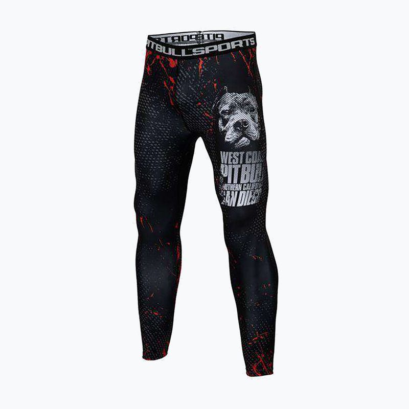 Легінси чоловічі Pitbull West Coast Compr Pants Blood Dog black
