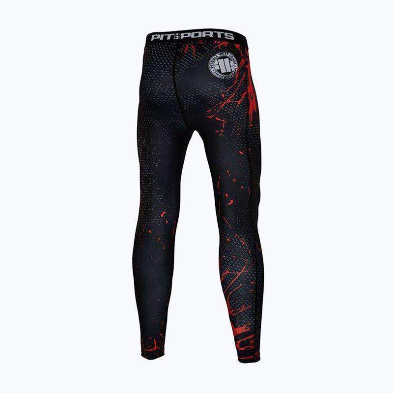 Легінси чоловічі Pitbull West Coast Compr Pants Blood Dog black 2