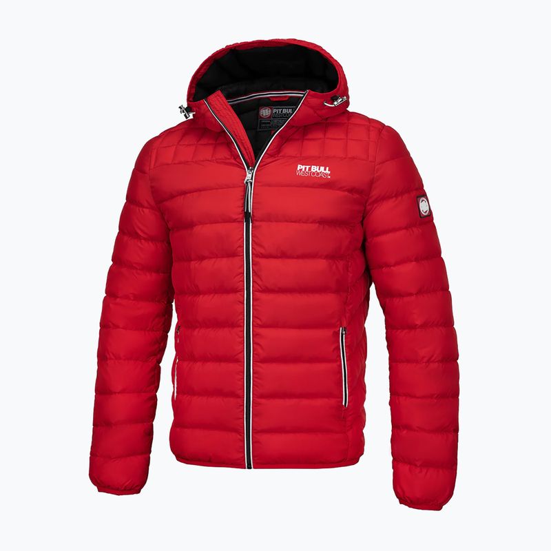 Куртка зимова чоловіча Pitbull West Coast Padded Hooded Seacoast red 3