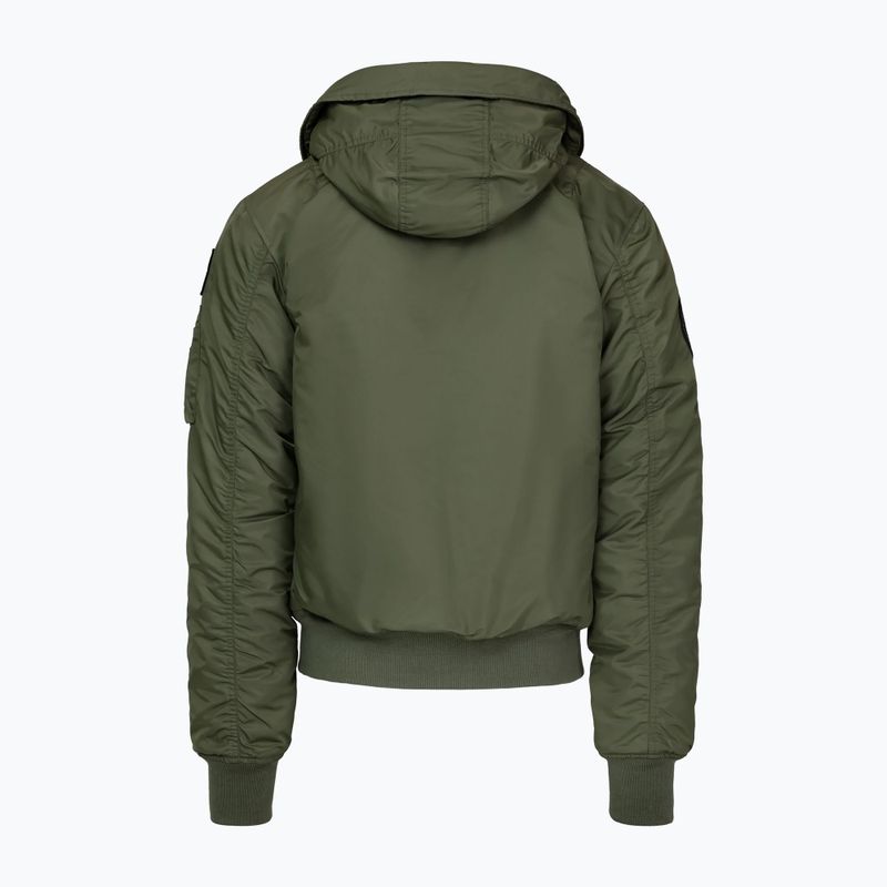 Чоловіча куртка Pitbull Sherpa Hooded Bomber olive 6