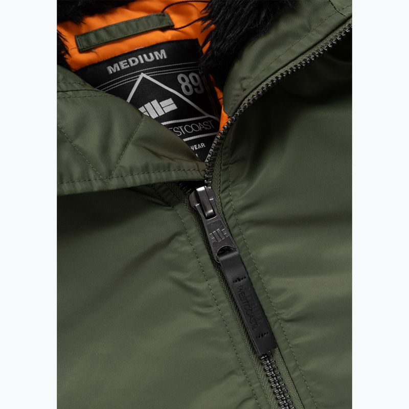 Куртка чоловіча Pitbull Sherpa Hooded Bomber olive 7
