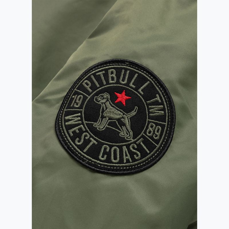 Чоловіча куртка Pitbull Sherpa Hooded Bomber olive 10