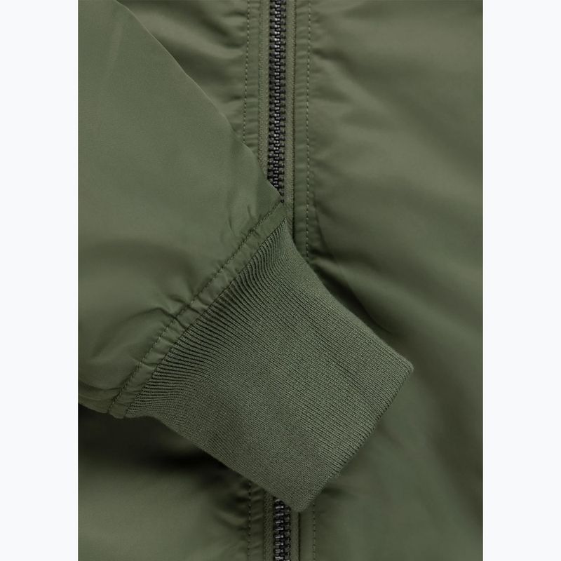 Куртка чоловіча Pitbull Sherpa Hooded Bomber olive 11