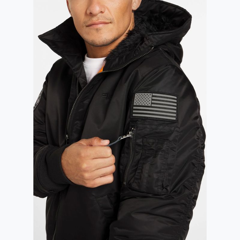 Куртка чоловіча Pitbull Sherpa Hooded Bomber black 6