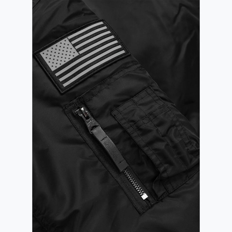 Куртка чоловіча Pitbull Sherpa Hooded Bomber black 11