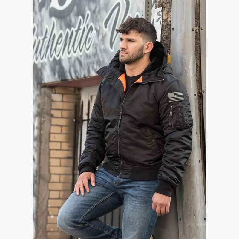 Куртка чоловіча Pitbull Sherpa Hooded Bomber black 16
