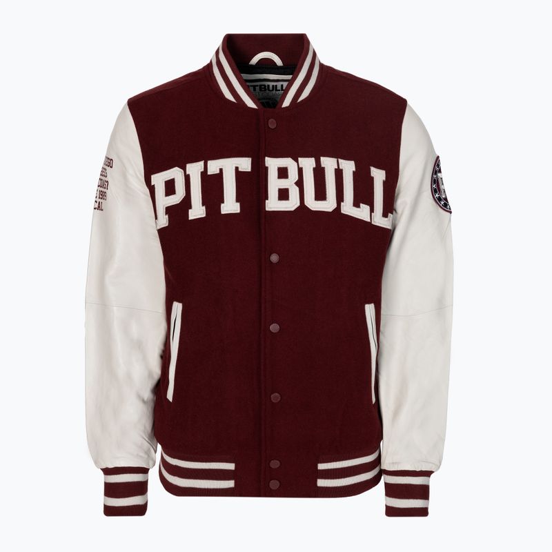 Куртка чоловіча Pitbull West Coast Melton Wilson бордова 529121460104