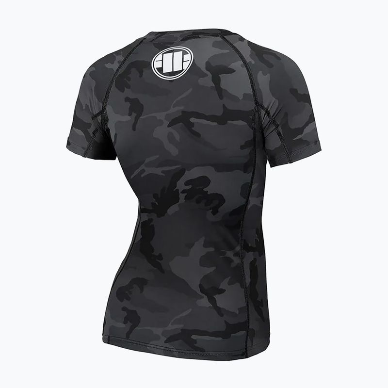 Рашгард жіночий Pitbull West Coast Rash T-S All black camo 2