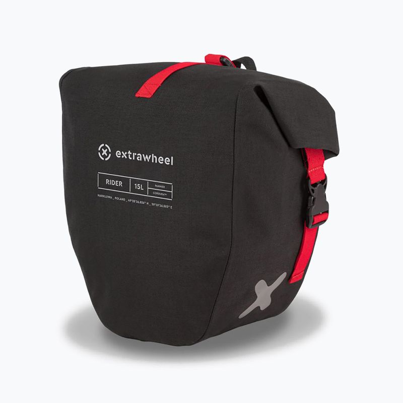 Сумка-багажник для велосипеда Extrawheel Rider Premium 2 x 15 l black 2