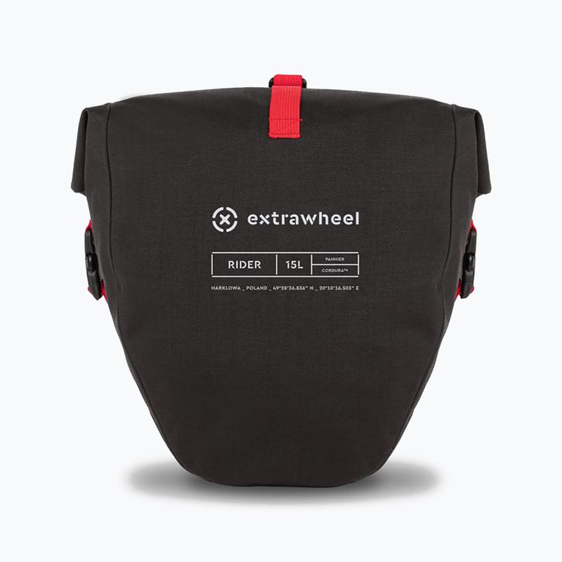 Сумка-багажник для велосипеда Extrawheel Rider Premium 2 x 15 l black 4