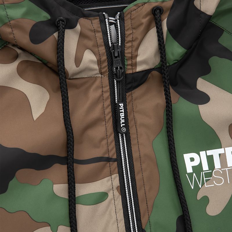 Чоловіча спортивна нейлонова лісова камуфляжна куртка Pitbull West Coast з капюшоном 9