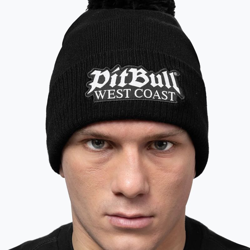 Шапка зимова Pitbull Beanie Bubble One Tone Old Logo black 3