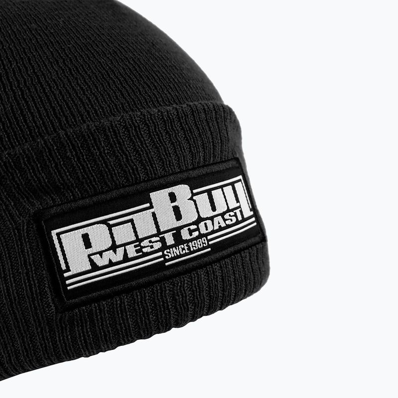 Шапка зимова чоловіча Pitbull Beanie Bubble One Tone Boxing black 3