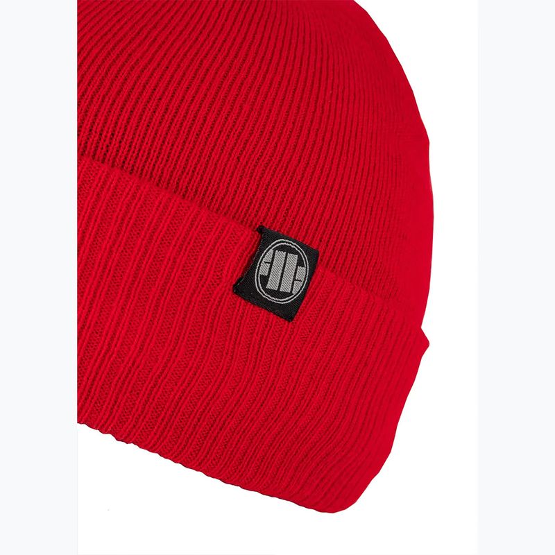 Шапка зимова Pitbull West Coast Beanie Small Logo red 3