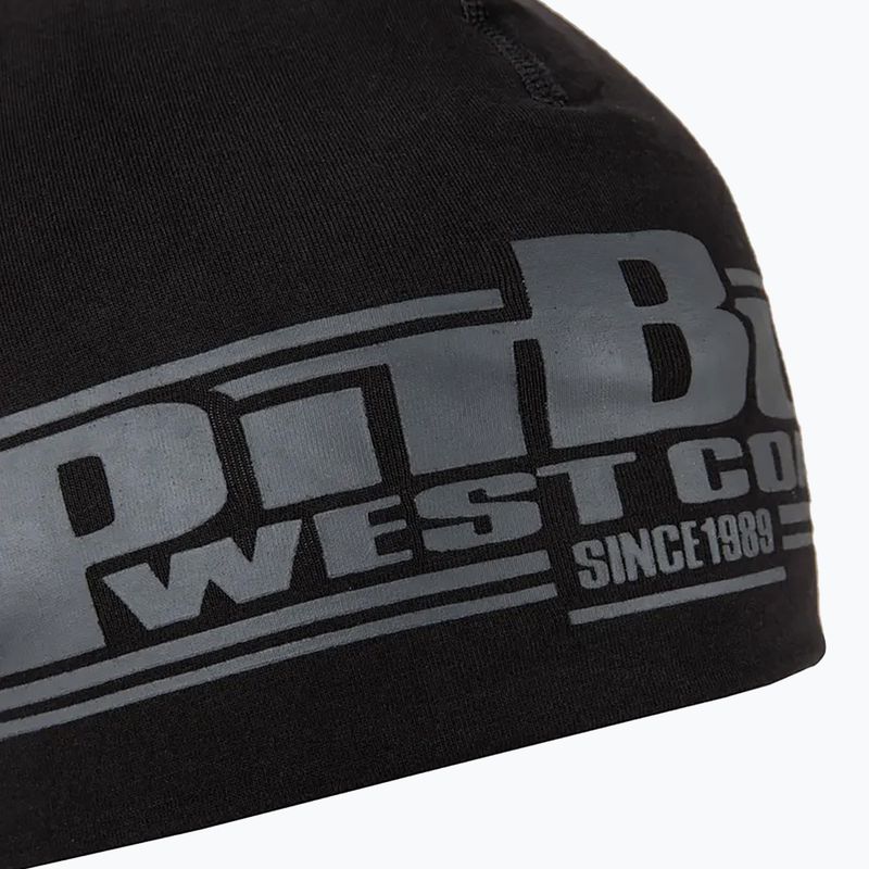 Pitbull West Coast Beanie Classic Boxing зимова шапка чорна/чорна 3