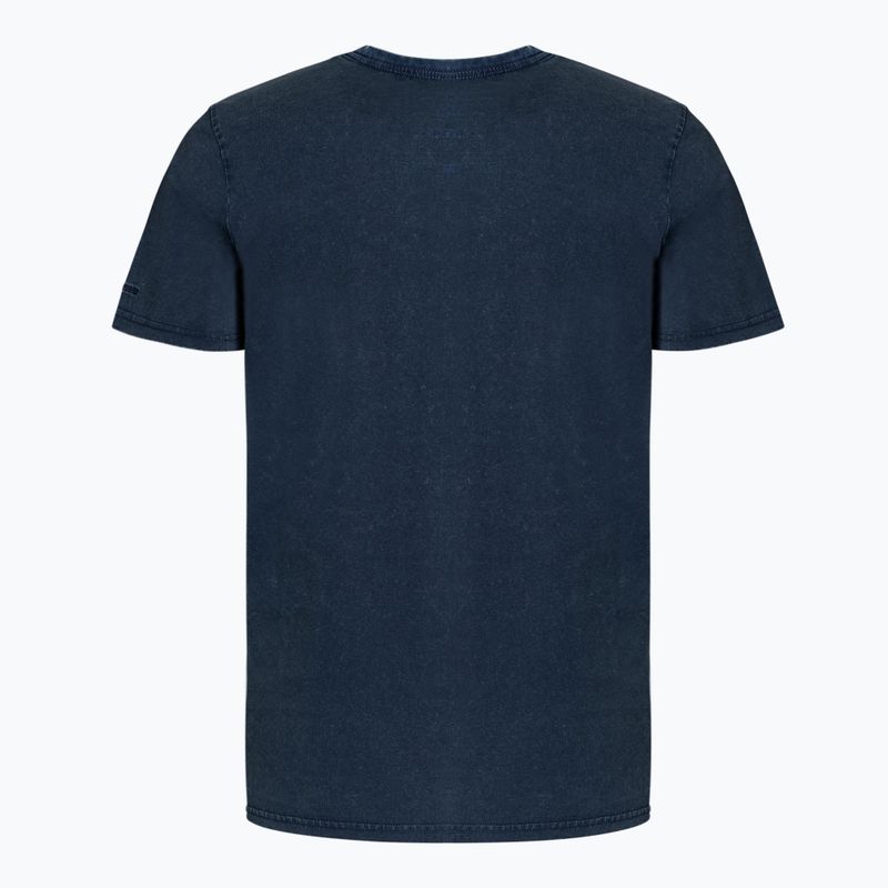 Футболка чоловіча Pitbull West Coast Small Logo Denim Washed темно-синя 211020590002 2