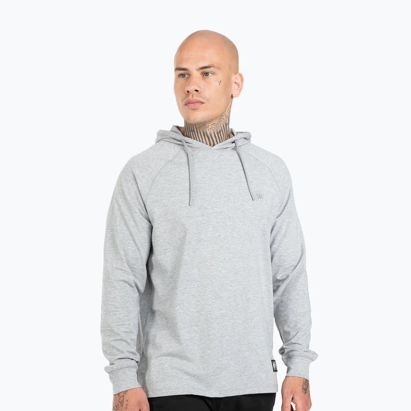 Кофта з капюшоном чоловіча Pitbull West Coast Small Logo сіра 251000150003