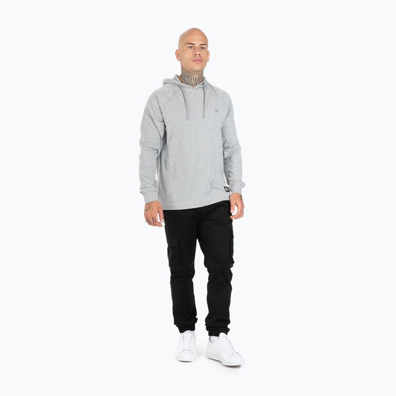 Кофта з капюшоном чоловіча Pitbull West Coast Small Logo сіра 251000150003 2