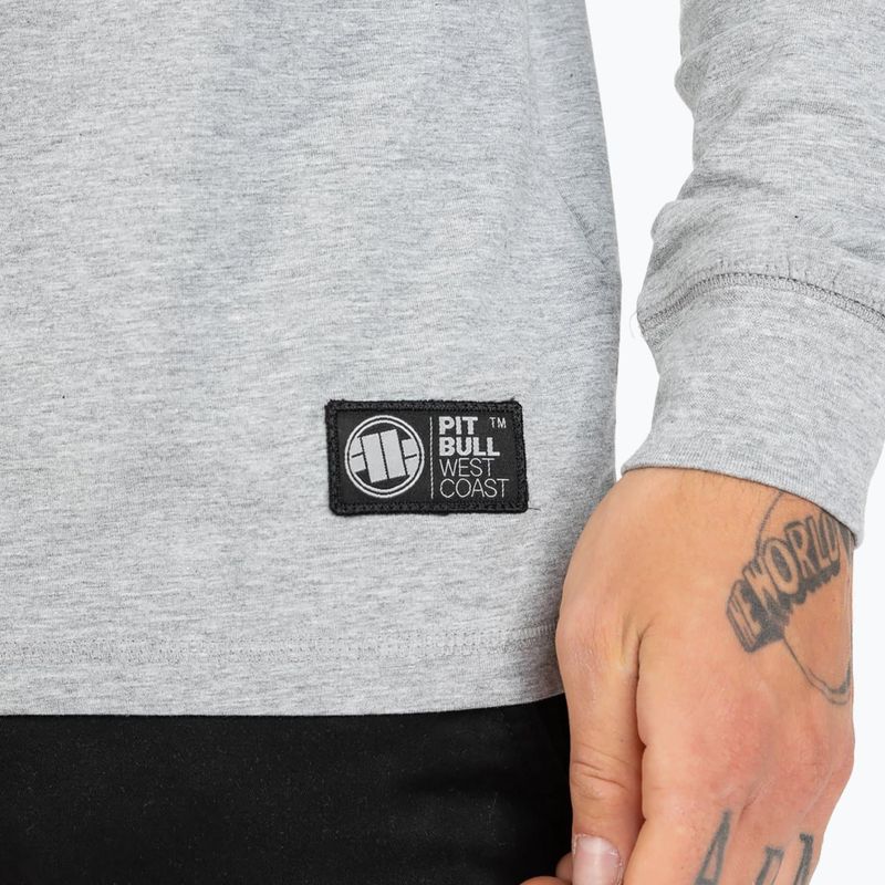 Кофта з капюшоном чоловіча Pitbull West Coast Small Logo сіра 251000150003 4