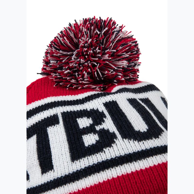 Шапка зимова чоловіча Pitbull Beanie Fleming II red/dark navy 3