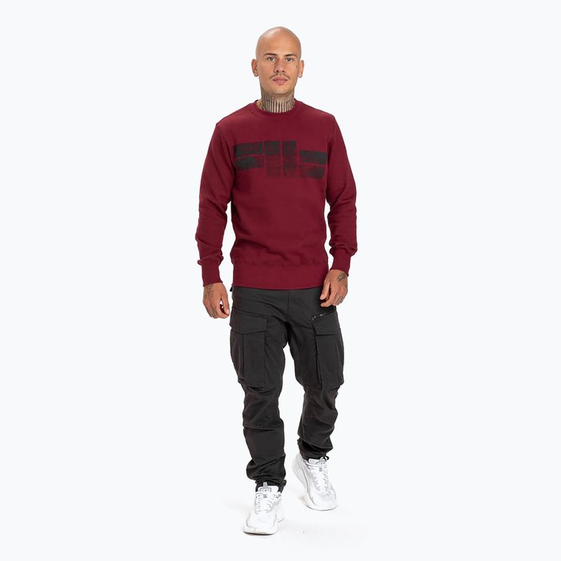 Кофта чоловіча Pitbull West Coast Classic Logo червона 1114054600037 2