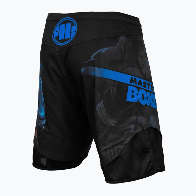 Шорти для грепплінгу чоловічі Pitbull West Coast Grappling Master Of Boxing black 10