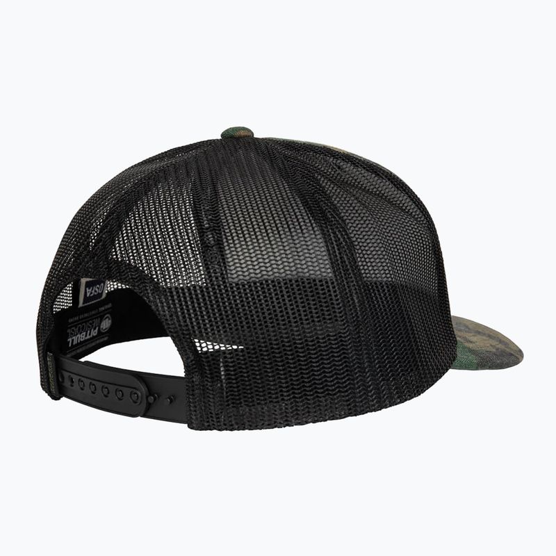 Чоловіча кепка Pitbull West Coast Mesh Snapback ,,Blood Dog" Camo Trucker дерево/чорний 2
